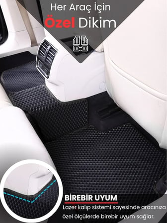 SEAT LEON HYBRİD (2020-2024) Uyumlu EVA Paspas Tam Set–Oto Paspas,Araca Özel,Kolay Montaj 4192