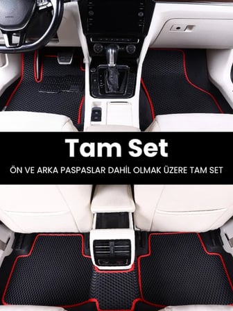 SEAT TOLEDO (2012-2019) Uyumlu EVA Paspas Tam Set–Oto Paspas,Araca Özel,Kolay Montaj 4251