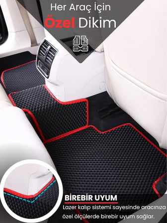SEAT TOLEDO (2012-2019) Uyumlu EVA Paspas Tam Set–Oto Paspas,Araca Özel,Kolay Montaj 4251