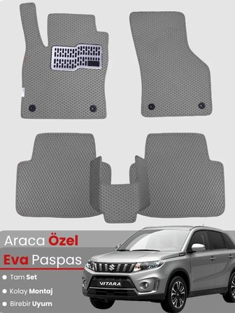 SUZUKİ VİTARA (2014-2024) Uyumlu EVA Paspas Tam Set–Oto Paspas,Araca Özel,Kolay Montaj 4926