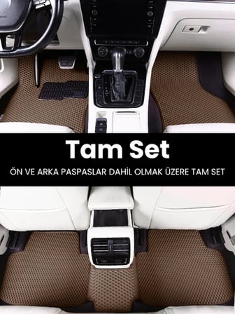TESLA MODEL Y (2019-2024) Uyumlu EVA Paspas Tam Set–Oto Paspas,Araca Özel,Kolay Montaj 4999