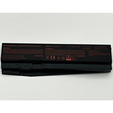 Monster 6-87-N850S-6U71 Notebook Batarya Pil – Yüksek Performanslı, Uzun Ömürlü, Orijinal Uyumlu Güç Kaynağı