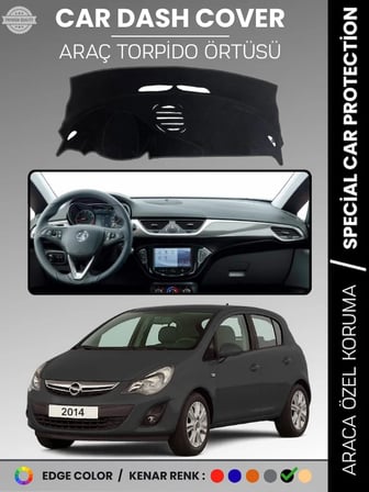OPEL CORSA E (2013-2019) Torpido Örtüsü Ön Göğüs Koruma Torpido Koruma Tam Uyum Çatlamayı Önler