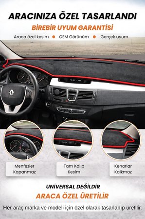 CITROEN BERLİNGO (2008-2017) Torpido Örtüsü Ön Göğüs Torpido Koruma Çatlamayı Engeller Tam Uyum