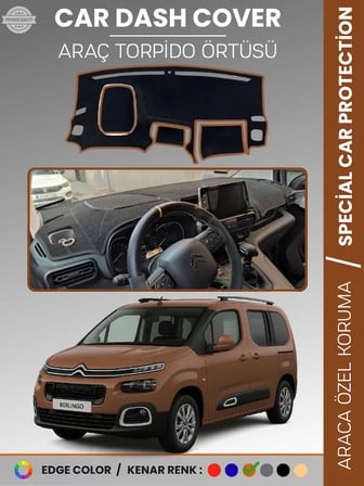 CITROEN BERLİNGO (2018-20025) Torpido Örtüsü Ön Göğüs Torpido Koruma Çatlamayı Engeller Tam Uyum
