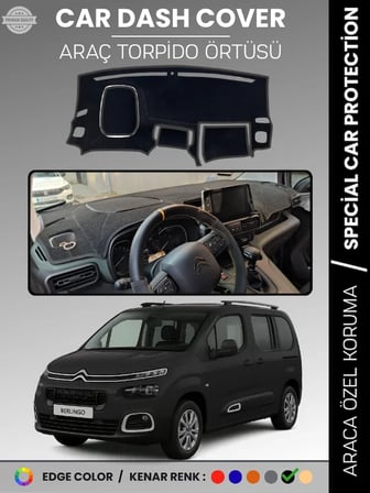 CITROEN BERLİNGO (2018-20025) Torpido Örtüsü Ön Göğüs Torpido Koruma Çatlamayı Engeller Tam Uyum