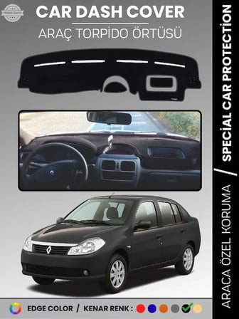 RENAULT SYMBOL 2 ALİZE (2008-2013) Torpido Örtüsü Ön Göğüs Koruma Birebir Uyum