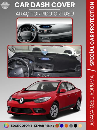 RENAULT FLUENCE NAVİGASYONSUZ KÜÇÜK EKRANLI (2009-2013) Torpido Örtüsü Göğüs Koruma