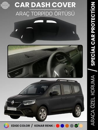 RENAULT KANGOO EXPRESS (2021-2024) Torpido Örtüsü Ön Göğüs Koruma Torpido Koruma Araca Özel Tam Uyum