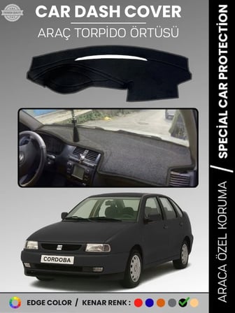 SEAT CORDOBA (1998-2001) Torpido Örtüsü Ön Göğüs Koruma Torpido Koruma Birebir Uyum Kaymaz  1517