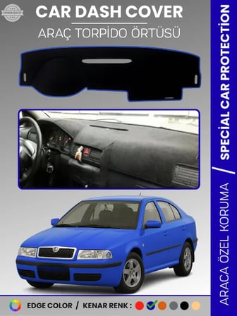 SKODA OCTAVİA (2001-2004) Torpido Örtüsü Ön Göğüs Halı Torpido Koruma Birebir Uyum Kaymaz UV Koruma