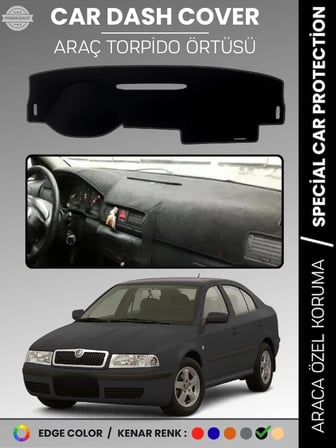 SKODA OCTAVİA (2001-2004) Torpido Örtüsü Ön Göğüs Halı Torpido Koruma Birebir Uyum Kaymaz UV Koruma