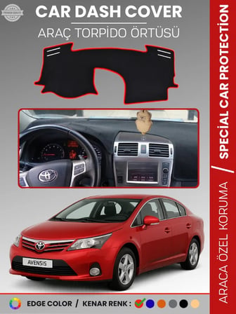 TOYOTA AVENSIS T27 (2009-2018) Torpido Örtüsü Ön Göğüs Koruma Tam Uyum Çatlamayı Önler