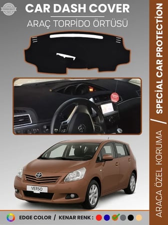 TOYOTA VERSO (2009-2018) Torpido Örtüsü Ön Göğüs Koruma Tam Uyum Kolay Montaj