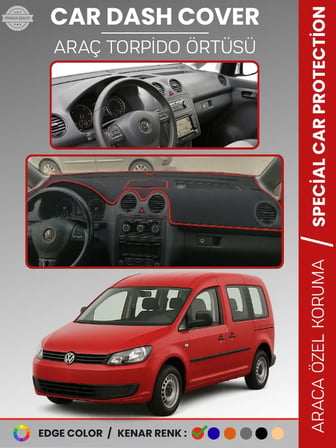 VOLKSWAGEN CADDY (2004-2015) Torpido Örtüsü Ön Göğüs Koruma Torpido Koruma Tam Uyum Çatlamayı Önler