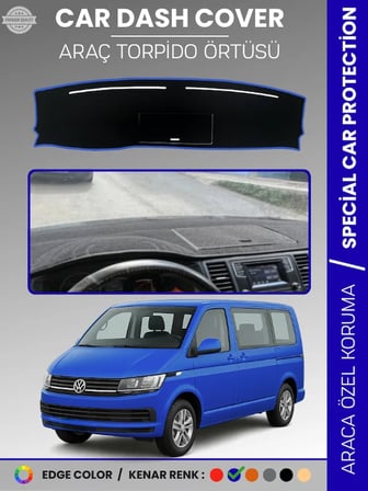 VOLKSWAGEN TRANSPORTER  T6  KAPAKLI MODEL (2015-2020) Torpido Örtüsü Ön Göğüs Koruma Torpido Koruma  2884