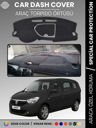 DACIA LODGY (2010-2017) Torpido Örtüsü Ön Göğüs Koruma Torpido Koruma Çatlamayı Engeller Tam Uyum