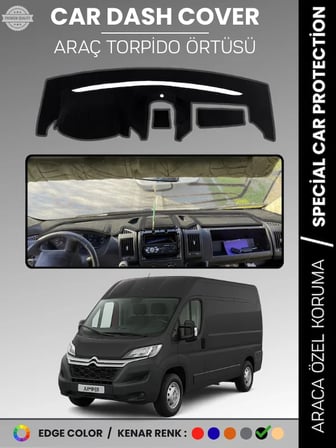 CITROEN JUMPER X290 KASA (2014-2024) Torpido Örtüsü Ön Göğüs Koruma Araca Özel Çatlamayı Önler  2001