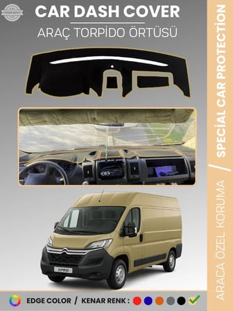 CITROEN JUMPER X290 KASA (2014-2024) Torpido Örtüsü Ön Göğüs Koruma Araca Özel Çatlamayı Önler  2413