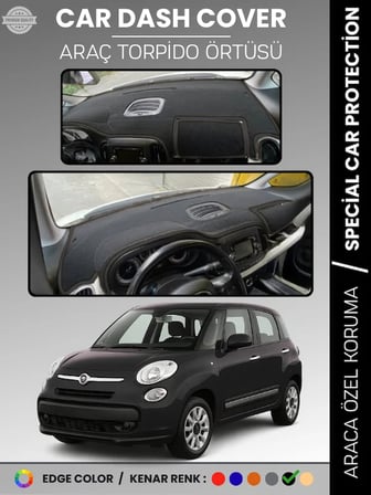 FIAT 500L (2013-2017) Torpido Örtüsü Ön Göğüs Torpido Koruma Tam Uyum Çatlamayı Önler Kolay Montaj
