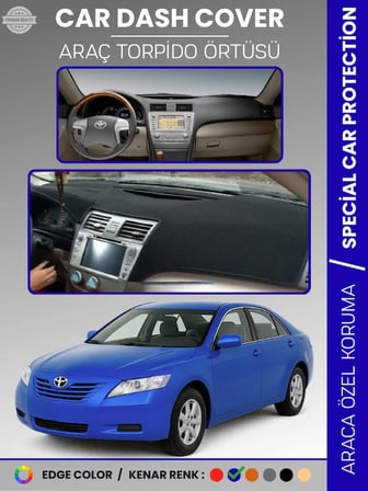 TOYOTA CAMRY (2006-2012) Torpido Örtüsü Ön Göğüs Halı Torpido Koruma Tam Uyum Çatlamayı Önler Kaymaz 8863