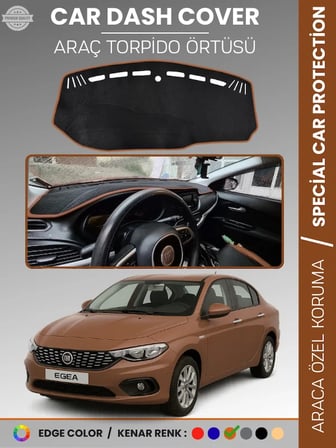 FIAT EGEA (2007-2021) EKRANSIZ Torpido Örtüsü Ön Göğüs Koruma Torpido Koruma Tam Uyum Kolay Montaj