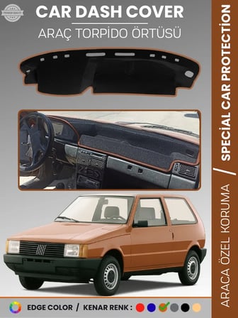 FIAT UNO 60,70 (1983-1995) Torpido Örtüsü Ön Göğüs Koruma Araca Özel Tam Uyum Kaymaz Kolay Montaj