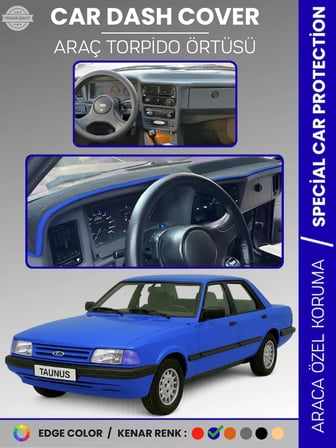 FORD TAUNNUS (1986-1994) Torpido Örtüsü Ön Göğüs Koruma Torpido Koruma Çatlamayı Engeller Tam Uyum