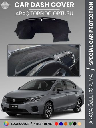 HONDA CITY (2020+) Torpido Örtüsü Ön Panel Göğüs Koruma Tam Uyum UV Koruma Kaymaz