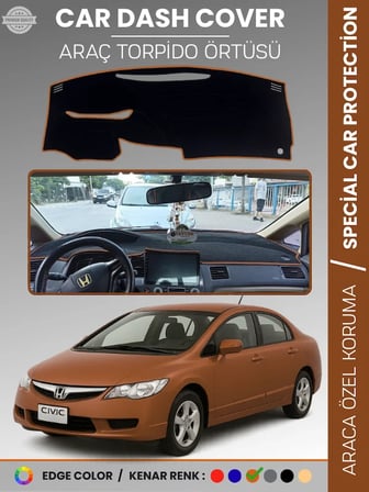 HONDA CIVIC FD6 (2005-2011) Torpido Örtüsü Torpido Koruma Tam Uyum Çatlamayı Önler Kolay Montaj
