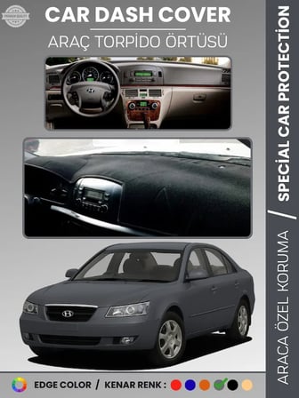 HYUNDAİ SONATA (2004-2007) Torpido Örtüsü Ön Göğüs Tam Uyum Çatlamayı Önler Kaymaz Kolay Montaj
