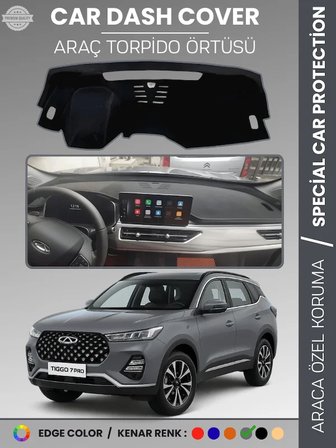 Chery Tiggo 7 Pro (2020+) Torpido Örtüsü Ön Göğüs Koruma Torpido Koruma Çatlamayı Engeller Tam Uyum