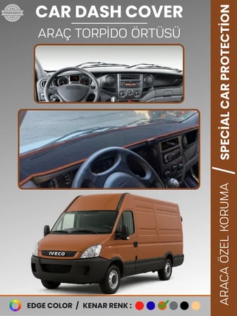IVECO DAILY (2011-2014) Torpido Örtüsü Panel Torpido Koruma Araca Özel Tam Uyum Kaymaz Kolay Montaj 7066