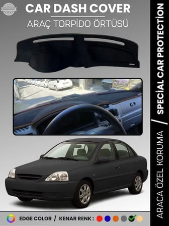 KİA RİO (2000-2005) Torpido Örtüsü Ön Panel Torpido Koruma Tam Uyum Araca Özel Kaymaz Kolay Montaj 3282