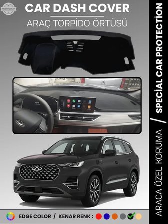 Chery Tiggo 8  Pro (2020+) Torpido Örtüsü Ön Göğüs Koruma Torpido Koruma Çatlamayı Engeller Tam Uyum