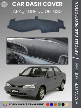 KİA SEPHİA (1995-1998) Torpido Örtüsü Ön Panel Halı Torpido Koruma Tam Uyum Araca Özel Kaymaz