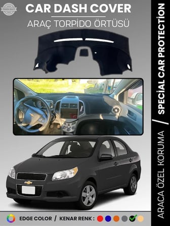CHEVROLET AVEO (2011-2020) Torpido Örtüsü Ön Göğüs Torpido Koruma Tam Uyum Kaymaz Hızlı Montaj 2381