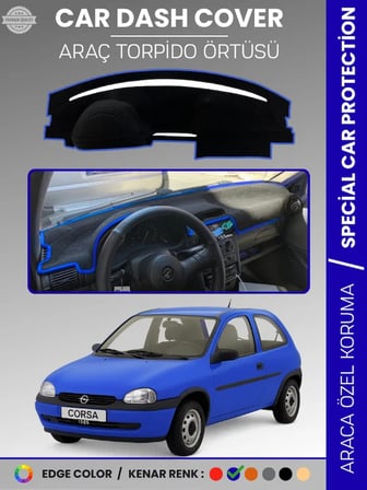 OPEL CORSA B (1993-2000) Torpido Örtüsü Ön Göğüs Halı Torpido Koruma Birebir Uyum Kaymaz Özel Kesim 6237
