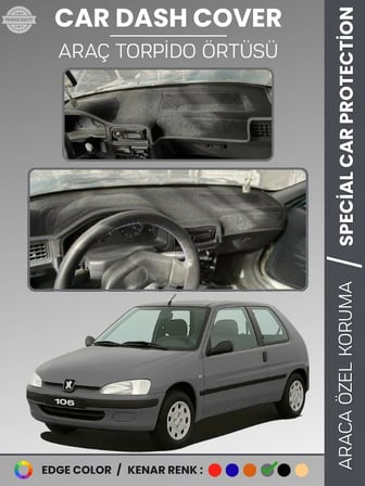 PEUGEOT 106 (1991-2003) Torpido Örtüsü Ön Göğüs Torpido Koruma Birebir Uyum Kaymaz Özel Kesim 2203