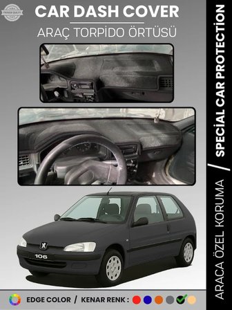 PEUGEOT 106 (1991-2003) Torpido Örtüsü Ön Göğüs Torpido Koruma Birebir Uyum Kaymaz Özel Kesim 9829