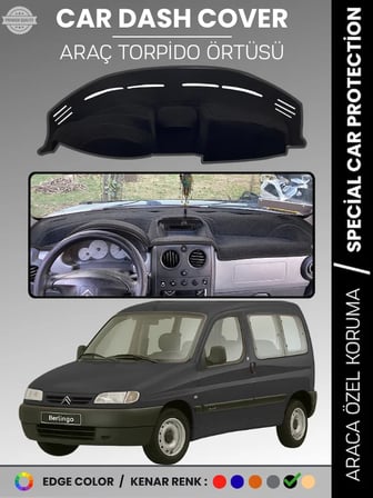 CITROEN Berlingo (1996-2001) Torpido Örtüsü Ön Göğüs Torpido Koruma Çatlamayı Engeller Tam Uyum 6844