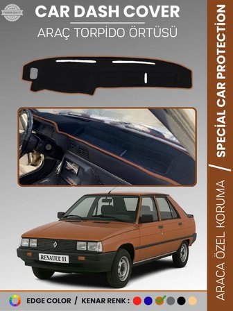 RENAULT 11 Torpido Örtüsü Ön Göğüs Koruma Araca Özel Çatlamayı Önler Kaymaz Kolay Montaj UV Koruma 8720