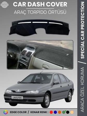 RENAULT LAGUNA 1 (1994-2001) Torpido Örtüsü Ön Göğüs Koruma Torpido Koruma Araca Özel Tam Uyum 6787