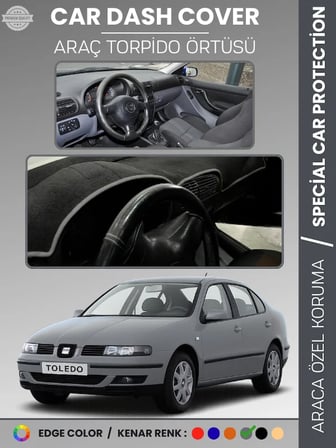 SEAT TOLEDO (1999-2005) Torpido Örtüsü Ön Göğüs Halı Torpido Koruma Birebir Uyum Kaymaz UV Koruma 4881