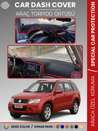 SUZUKİ GRAND VİTARA (2004-2006) Torpido Örtüsü Ön Göğüs Halı Torpido Koruma Tam Uyum Kaymaz 7004