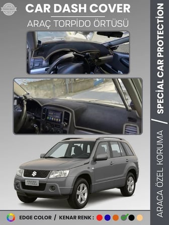 SUZUKİ GRAND VİTARA (2004-2006) Torpido Örtüsü Ön Göğüs Halı Torpido Koruma Tam Uyum Kaymaz 4222