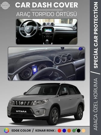 SUZUKİ GRAND VİTARA (2014-2021) Torpido Örtüsü Ön Göğüs Halı Torpido Koruma Tam Uyum Kaymaz 1320