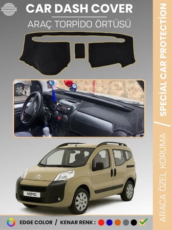 CITROEN NEMO (2007-2020) Torpido Örtüsü Ön Göğüs Koruma Torpido Koruma Çatlamayı Engeller Tam Uyum 6552