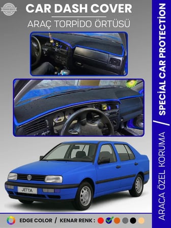 VOLKSWAGEN JETTA (1991-1997) Torpido Örtüsü Ön Göğüs Koruma Tam Uyum Çatlamayı Önler  4366