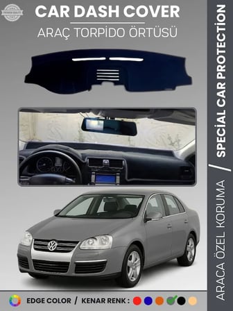 VOLKSWAGEN JETTA (2007-2011) Torpido Örtüsü Ön Göğüs Koruma Tam Uyum Çatlamayı Önler  6458